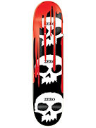 3 Skull w/Blood 8.125&amp;#034; x 31.7&amp;#034; Skate Deck