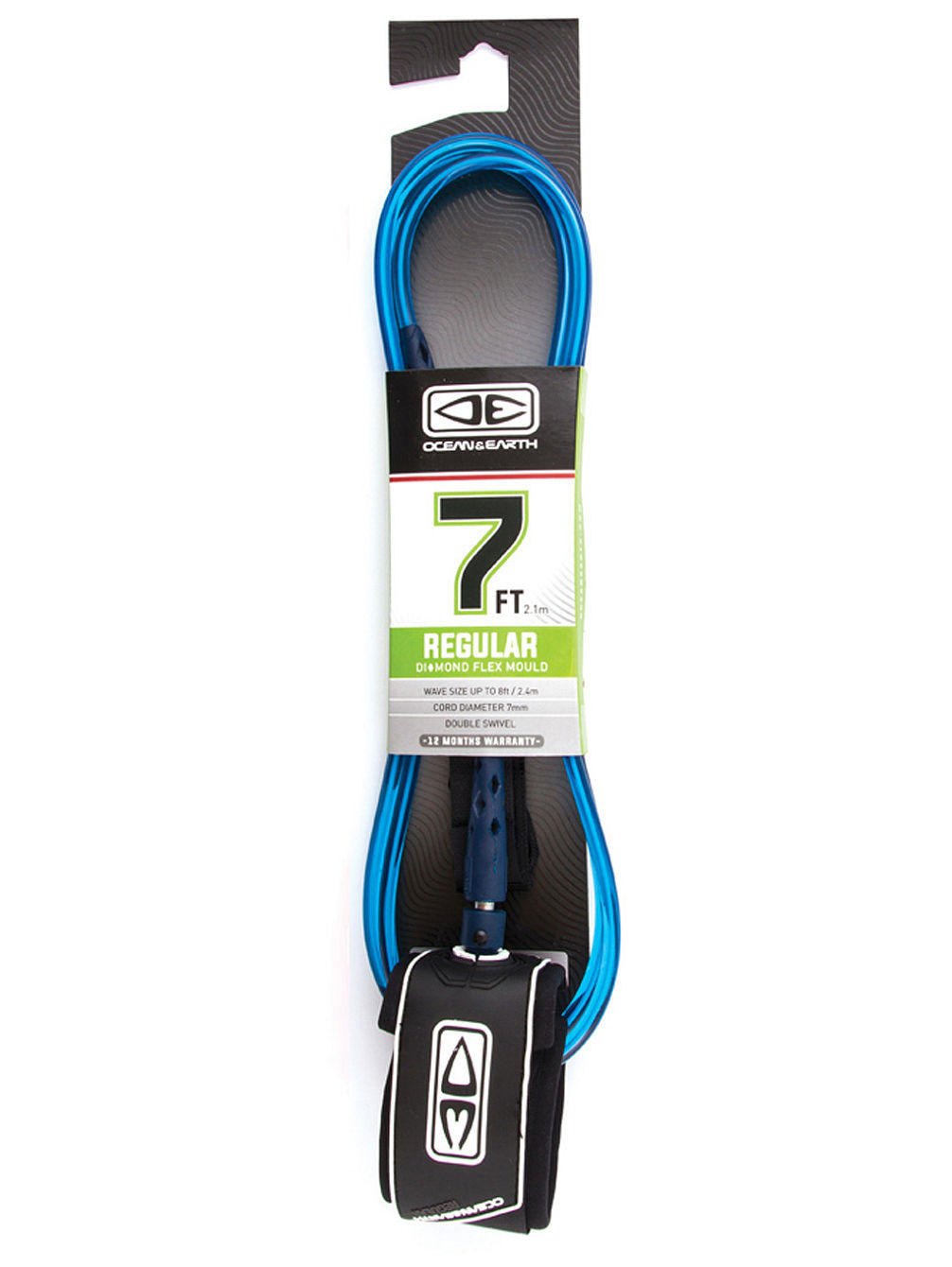 Regular 7' Moulded Leash Regular 7' Moulded Leash