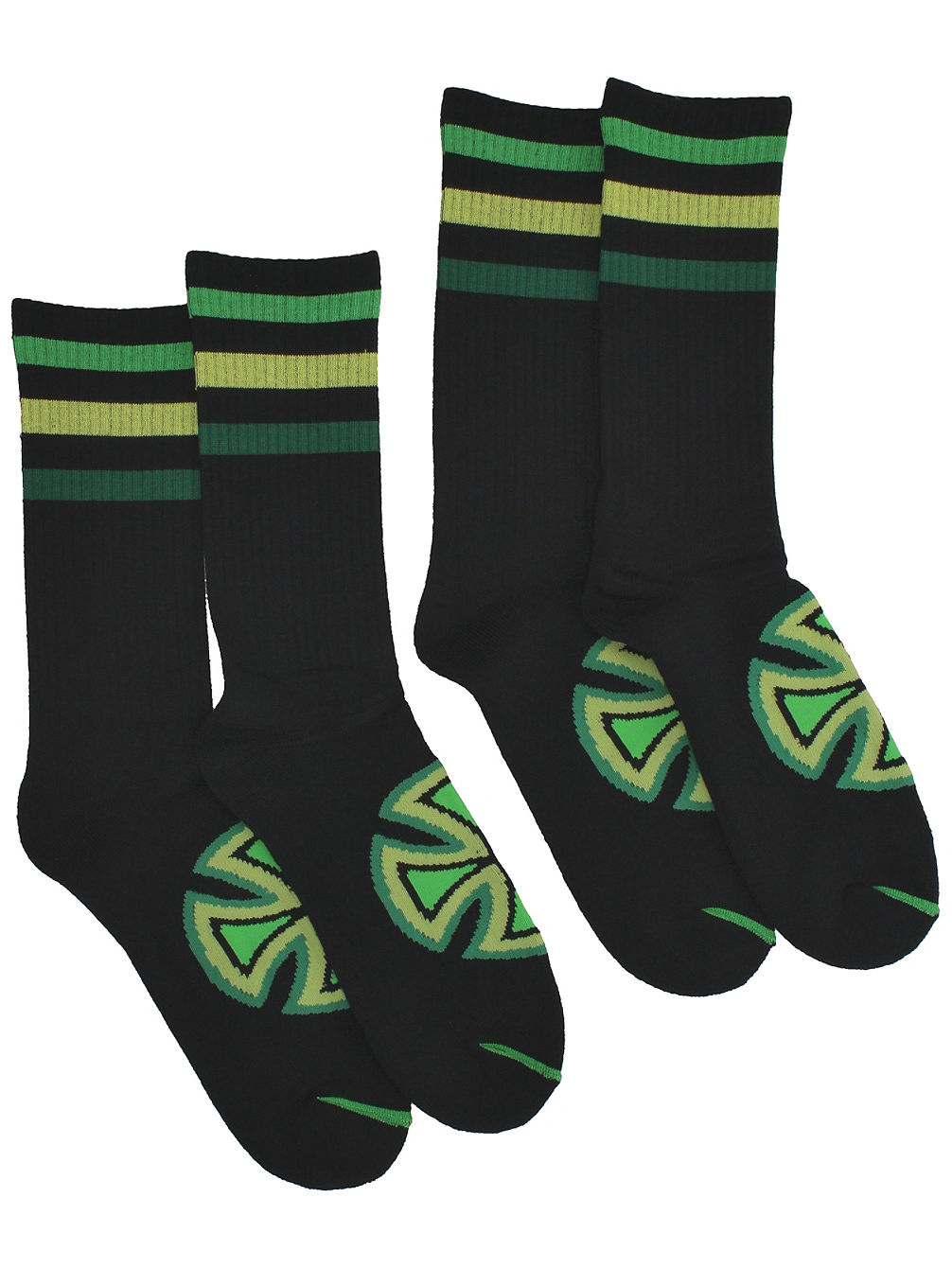 Independent Coloured Stripe Crew 2Pk Socken Independent Coloured Stripe Crew 2Pk Socken