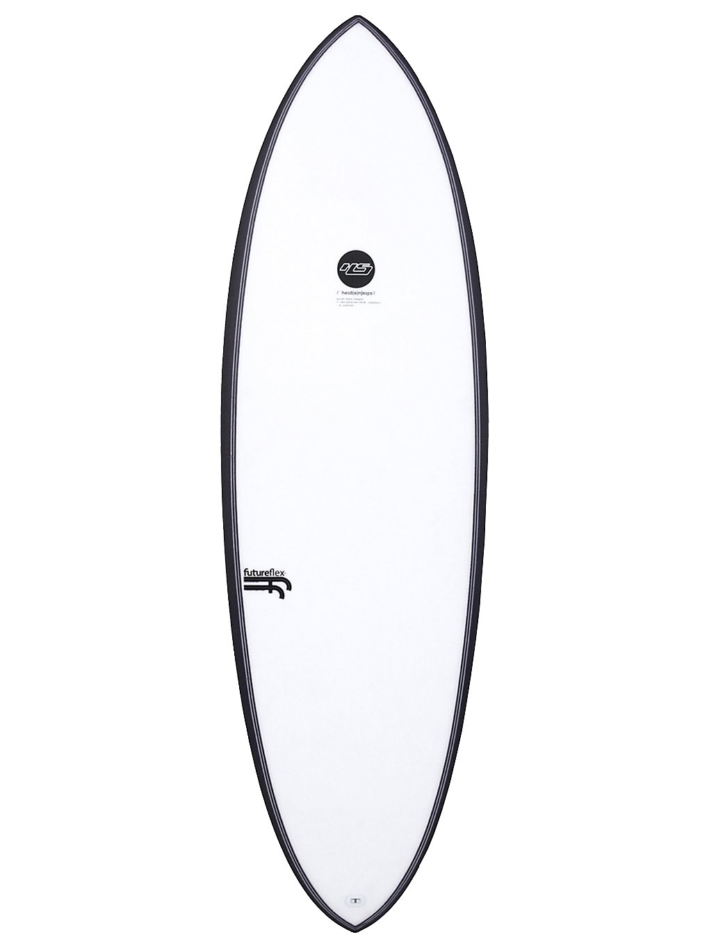 Haydenshapes Hypto Krypto Future-Flex Futures 5'10 Surfboard black circle branding