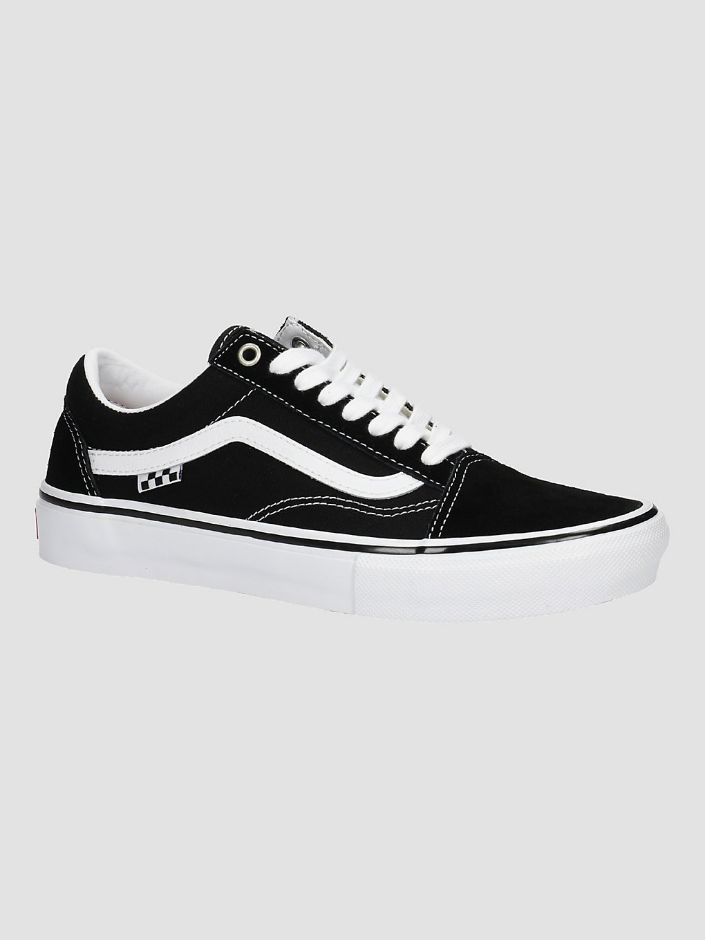 Men's Vans Skate Old Skool Shoes - Black/White - Black/Black White