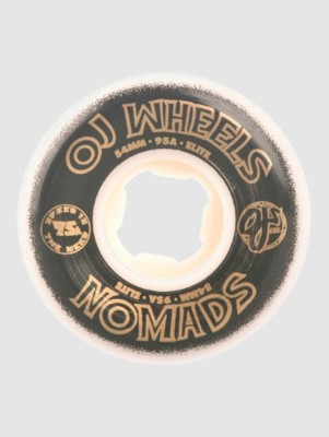 Image of OJ Wheels Elite Nomads 95A 54mm Ruote bianco
