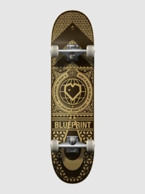 Image of Blueprint Home Heart 8.125" Skateboard Completo nero