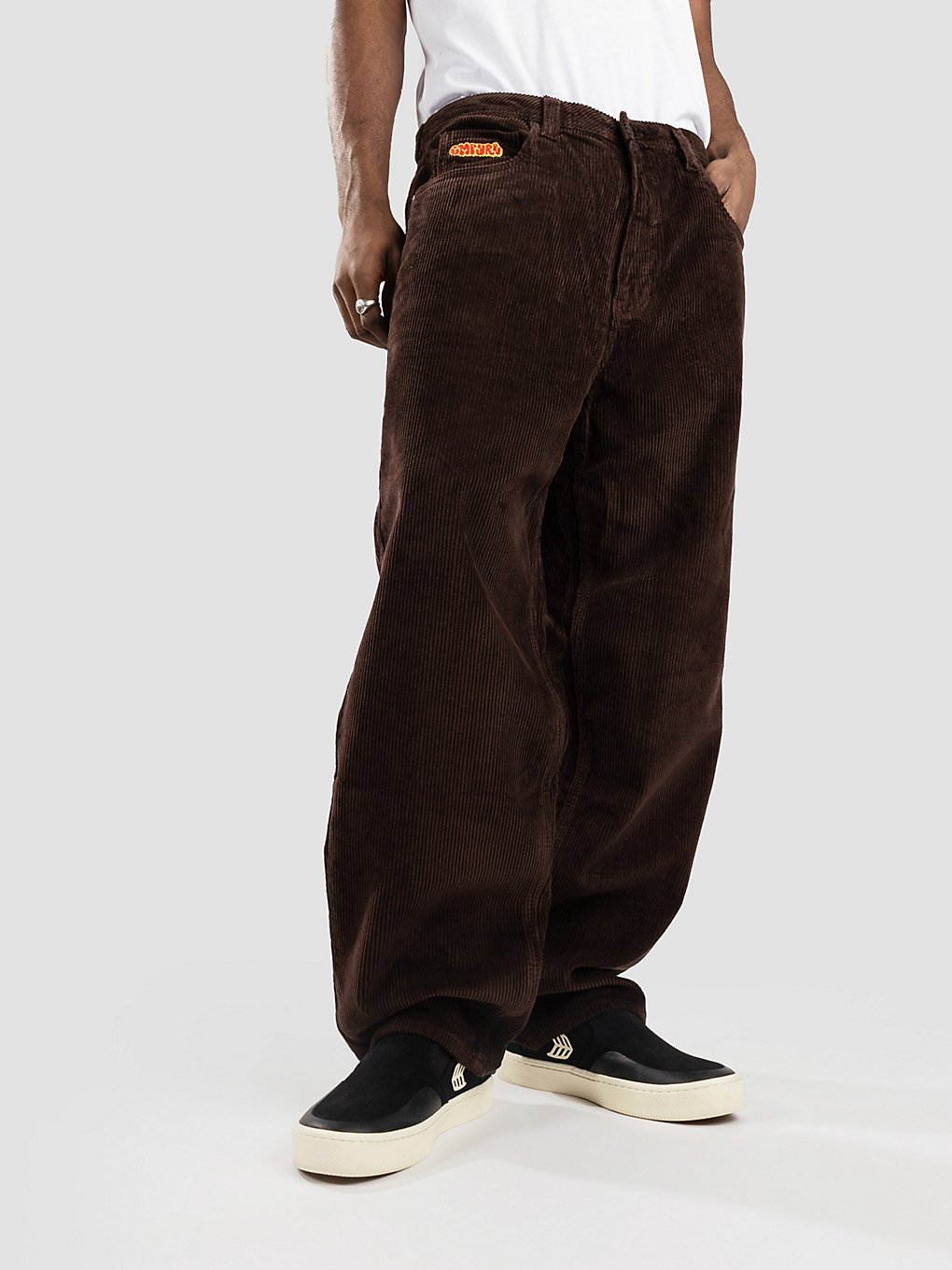 Empyre Loose Fit Sk8 Pantalon en velours marron