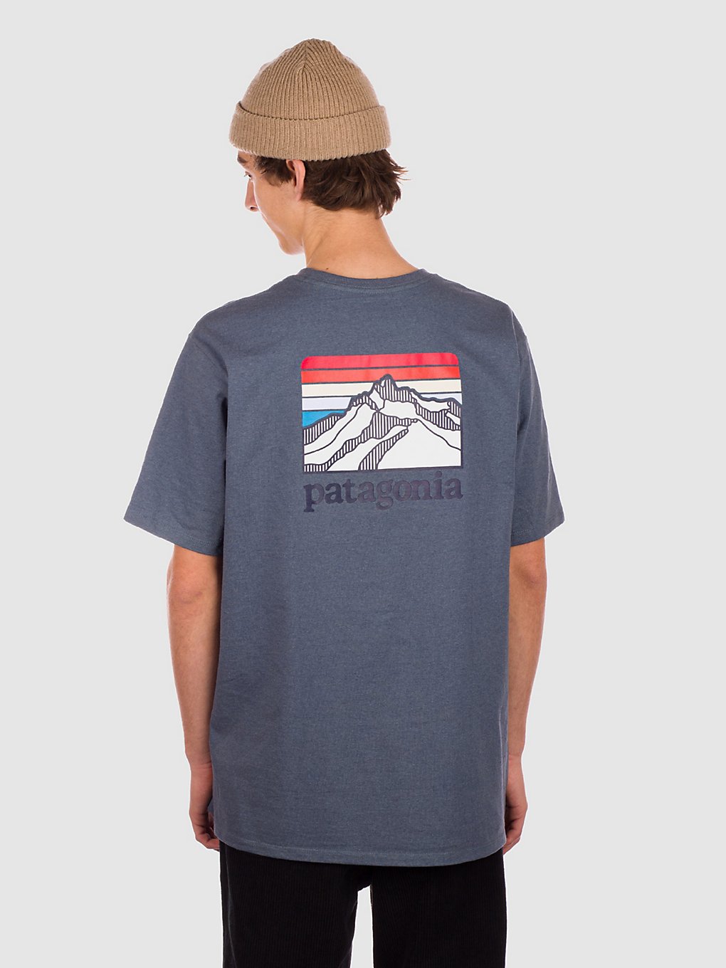 Patagonia Line Logo Ridge Pocket Responsib T-Shirt plume grey