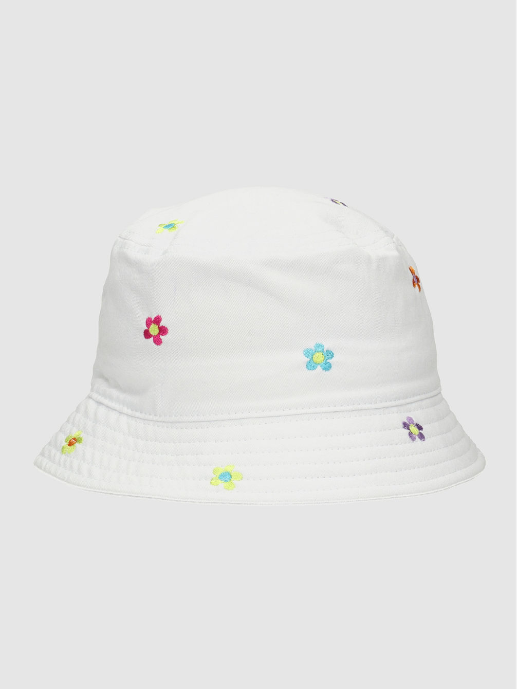 Flower Embroidered Cappello da Pescatore
