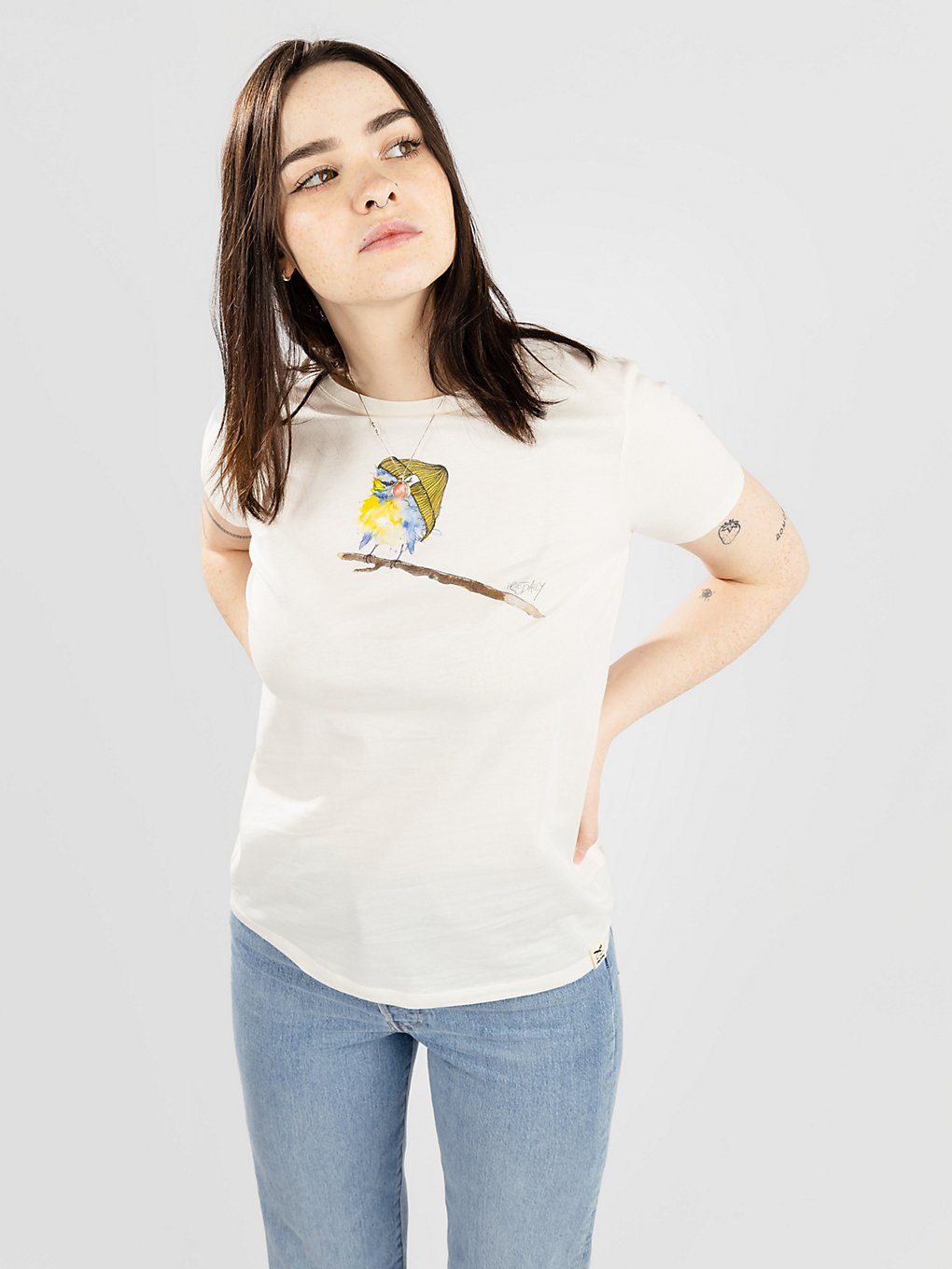 Image of Iriedaily It Birdy T-Shirt bianco