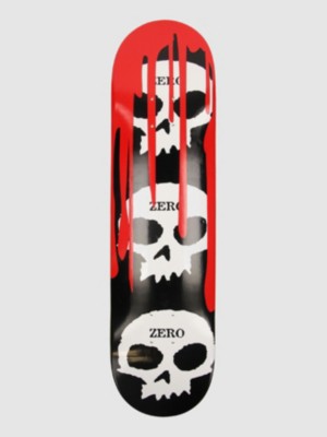 Image of Zero 3 Skull Blood 8.0" Skateboard Deck nero