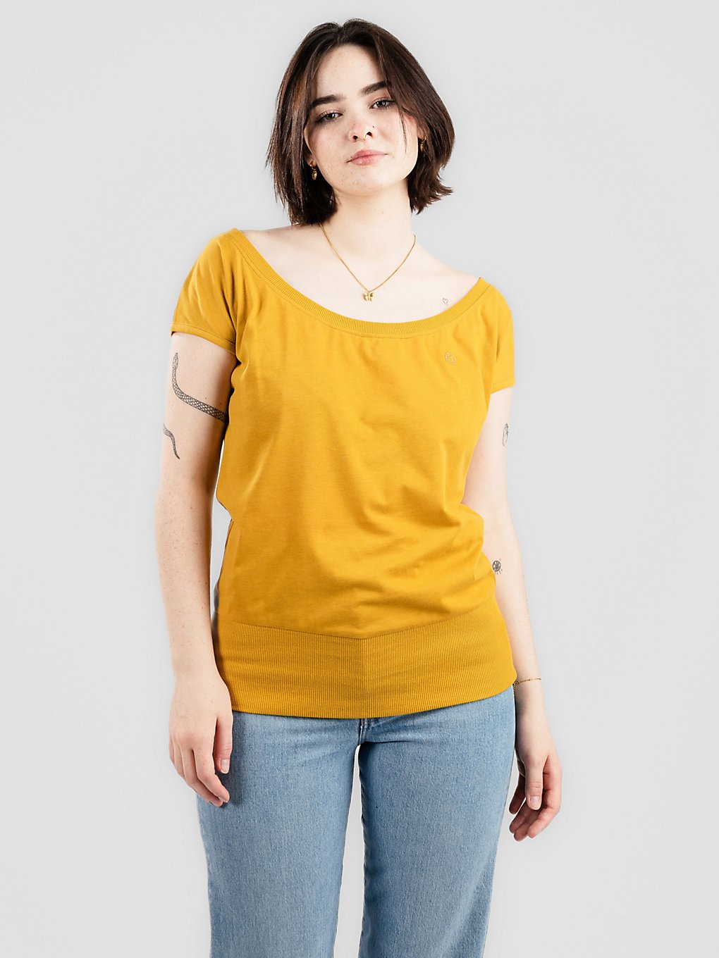 Image of Kazane Hilde T-Shirt giallo