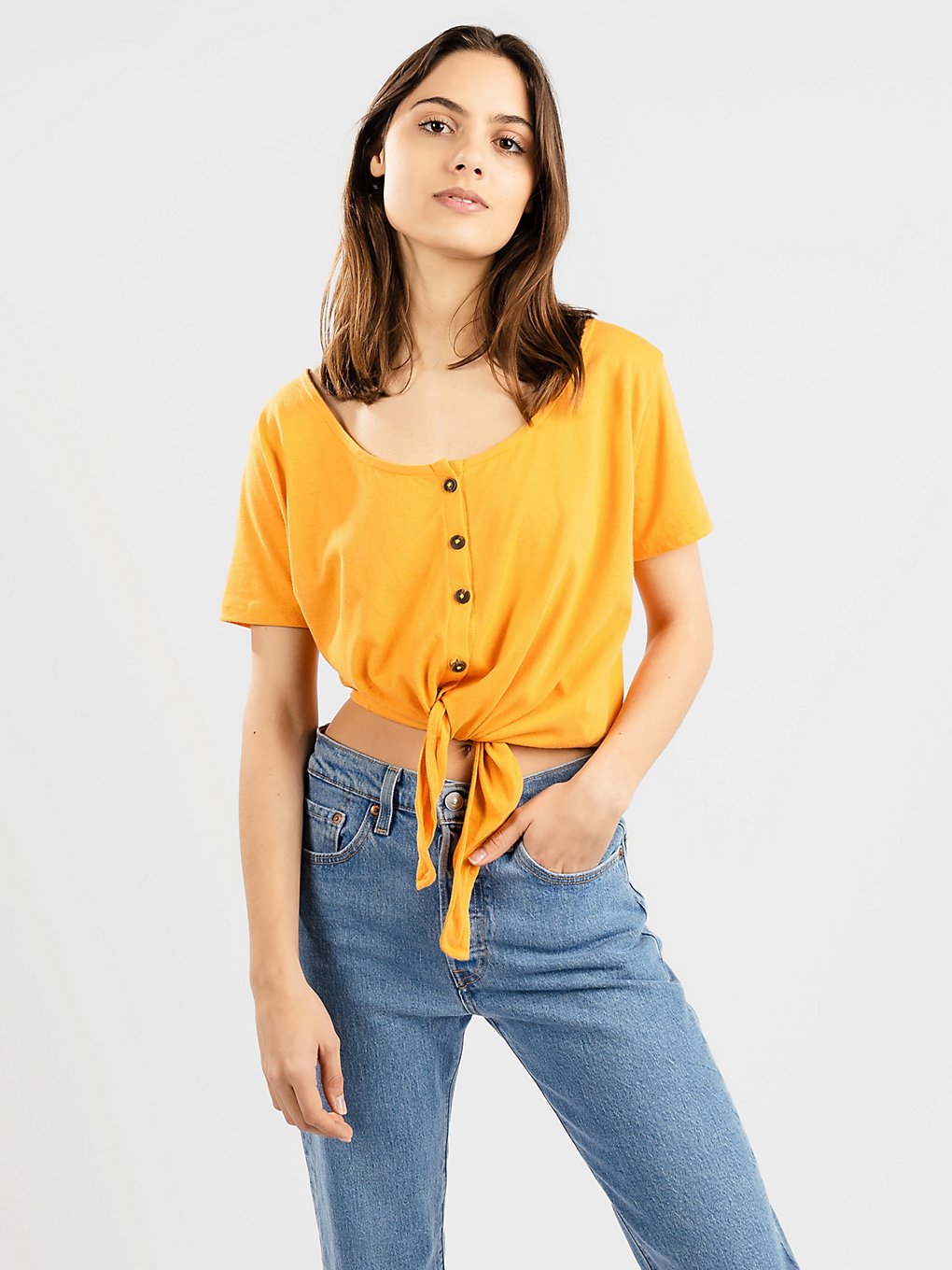 Billabong Girly Knit T-Shirt jaune