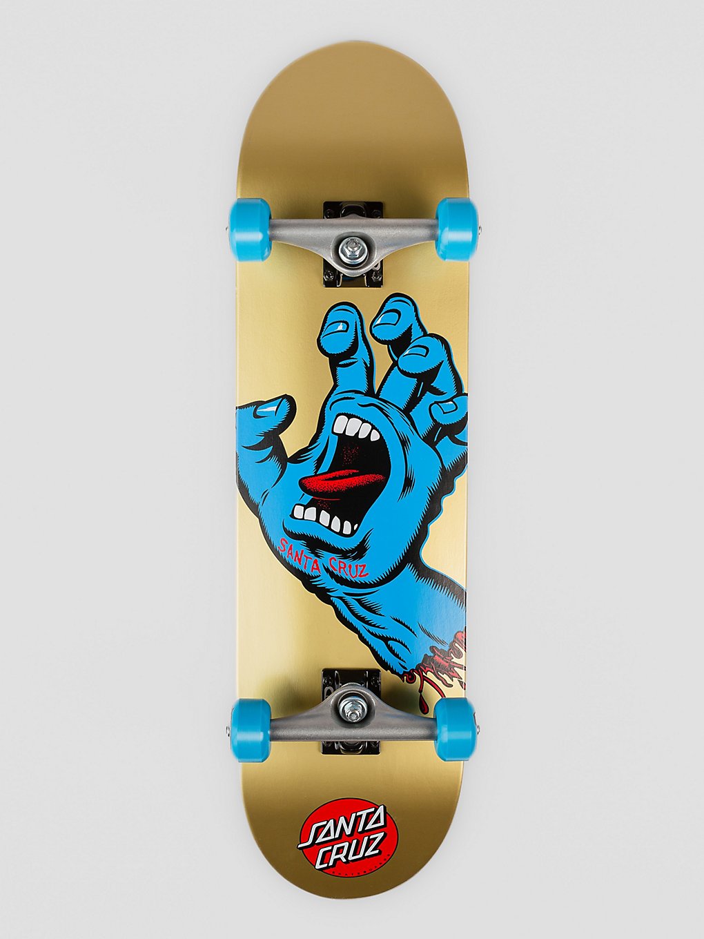 Image of Santa Cruz Screaming Hand 8.25" Skateboard Completo marrone