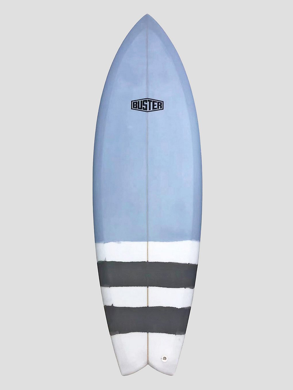 Buster 5'10 Quad Fish Surfboard grau