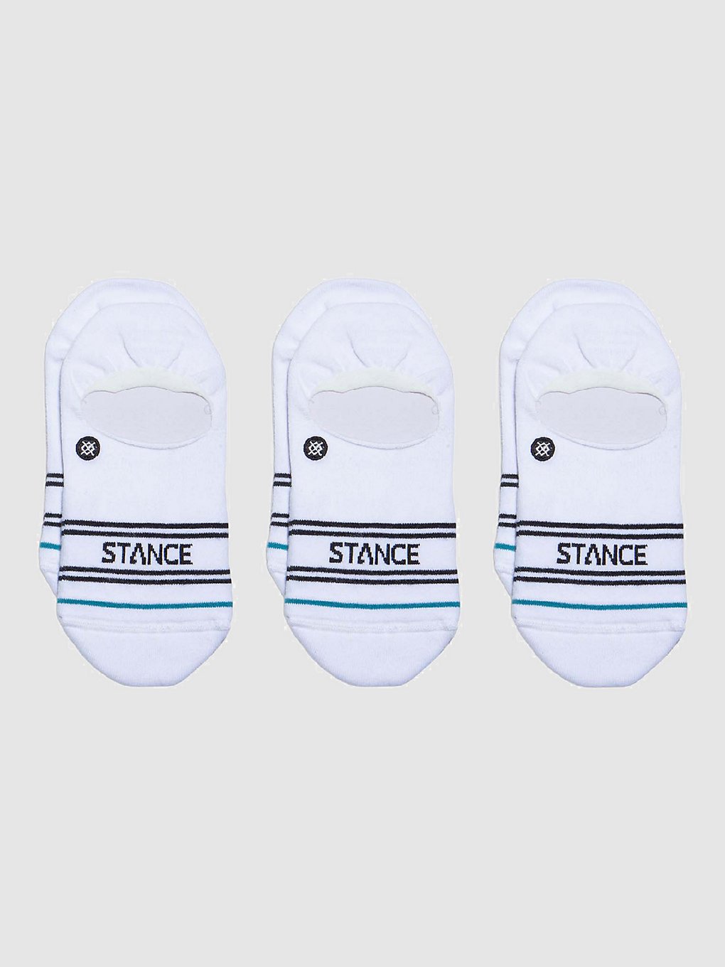Stance Basic 3 Pack No Show Socks blanc