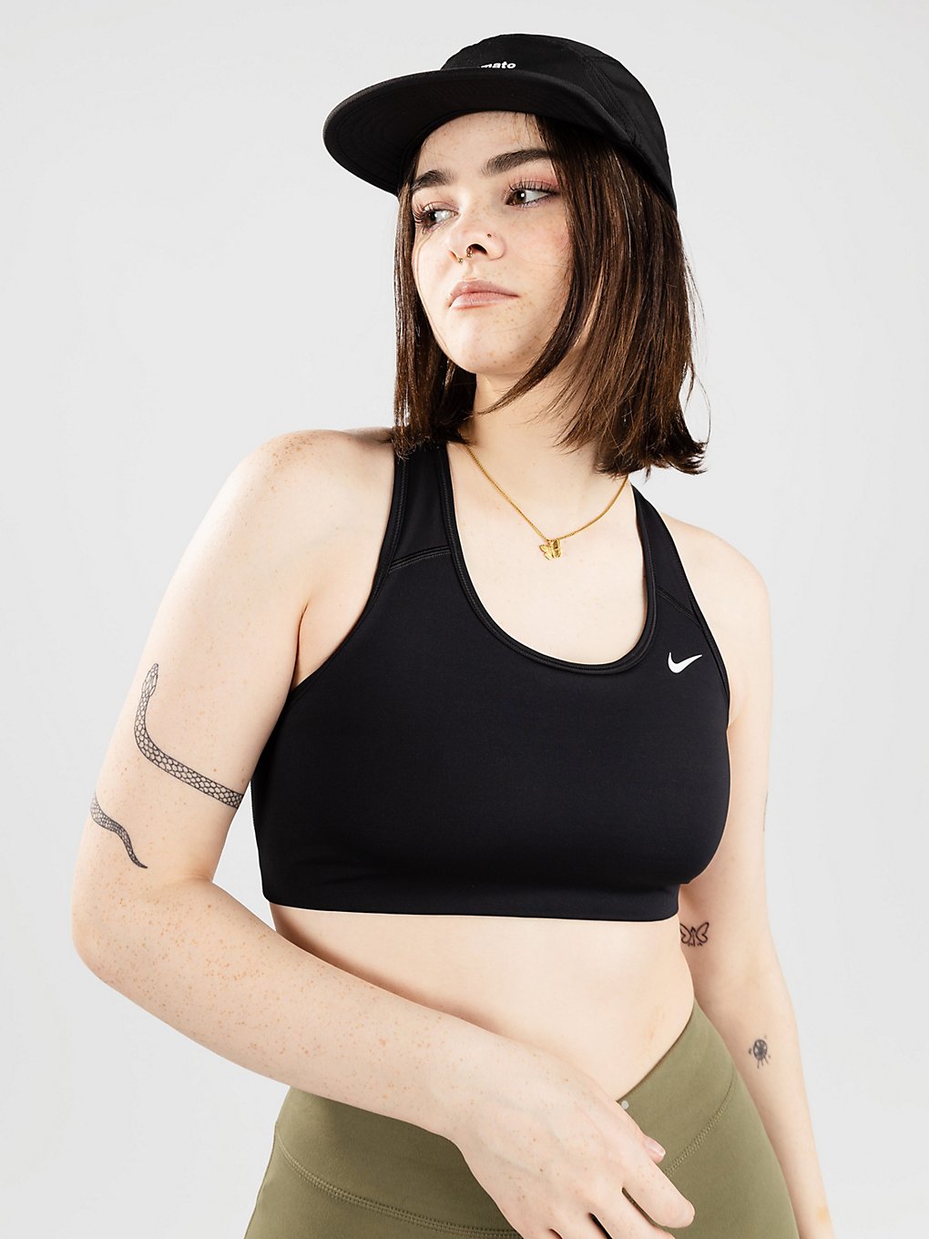 Nike Swoosh S- Brassière noir