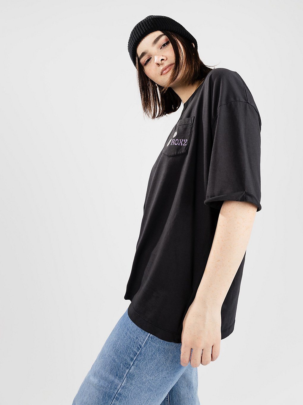 Image of Roxy Loving Bomb T-Shirt nero