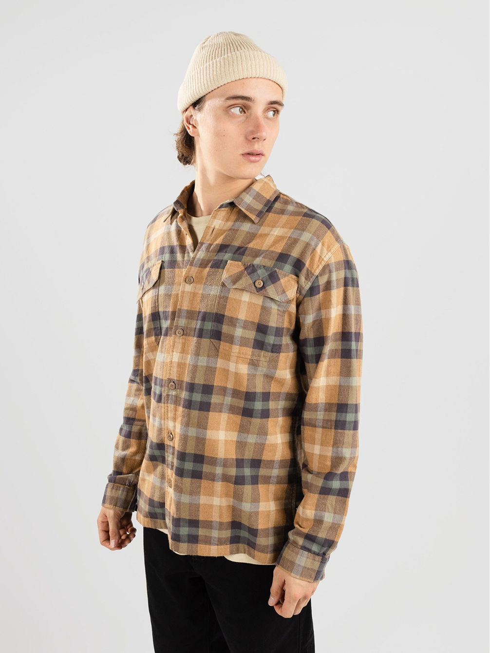 Organic Cotton MW Fjord Flannel Skjorte Organic Cotton MW Fjord Flannel Skjorte
