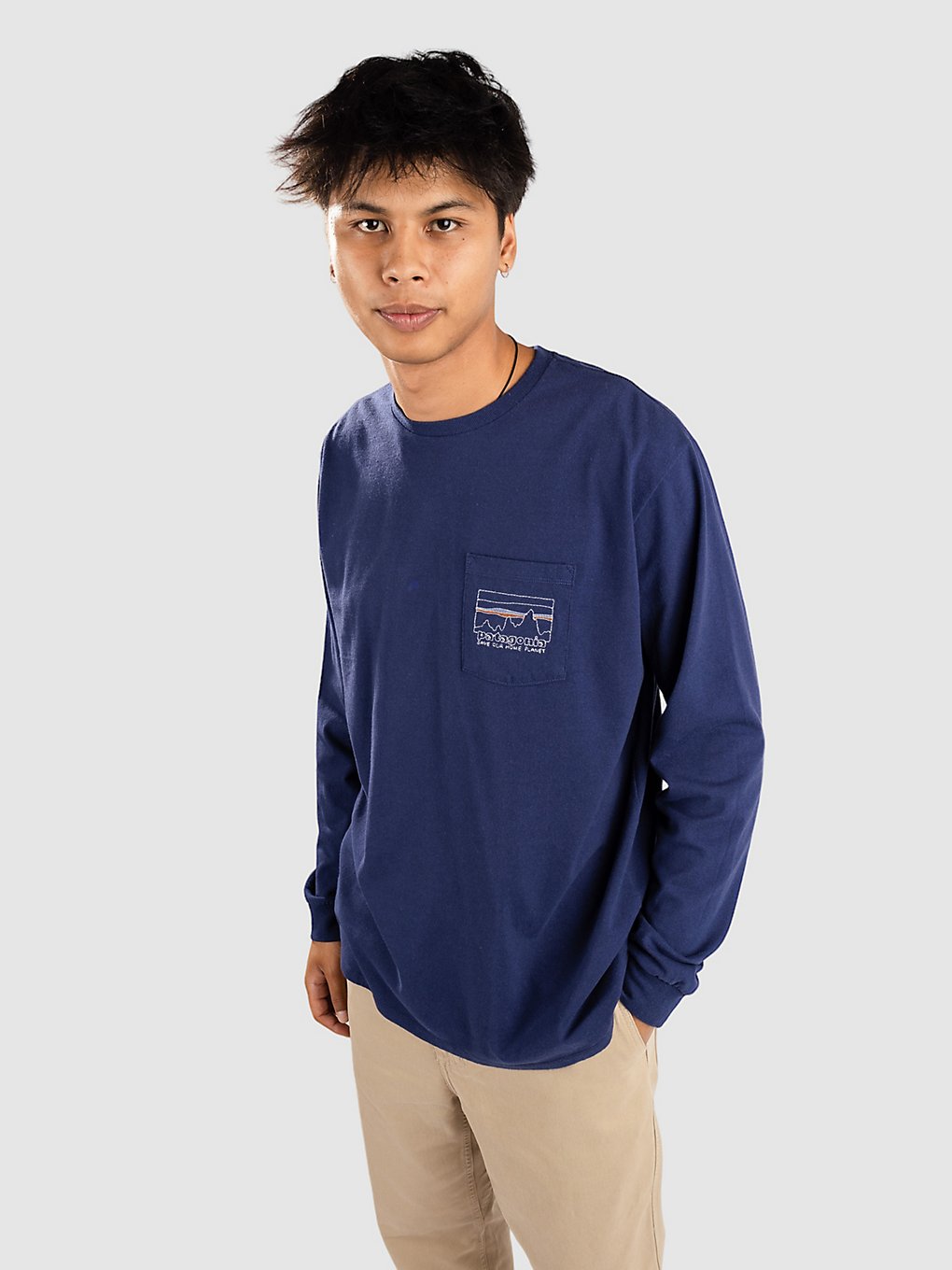 Patagonia 73 Skyline Pocket Responsibili T-Shirt bleu