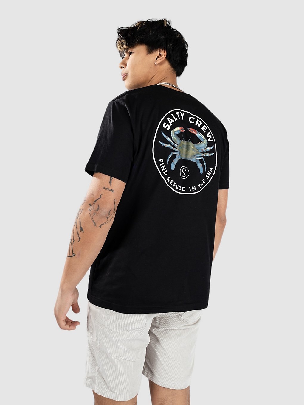 Salty Crew Blue Crabber Premium T-Shirt noir