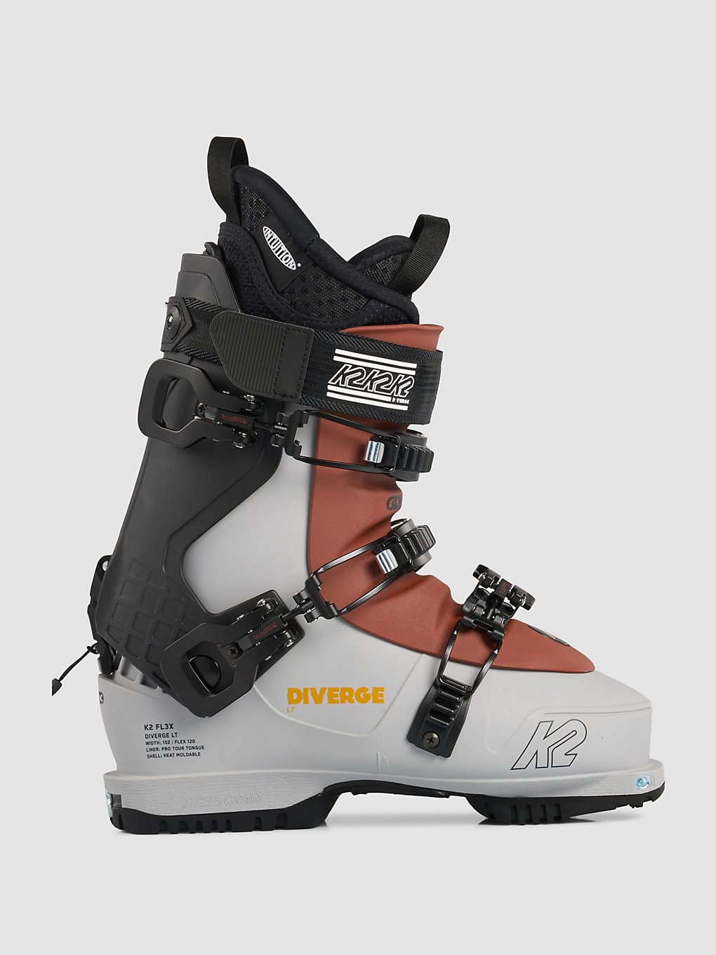 K2 FL3X Diverge LT 2023 Chaussures de Ski gris