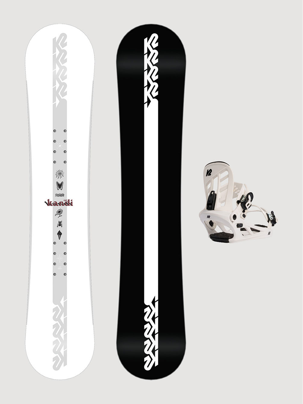 Kandi 134 + You+H Wht M 2023 Snowboardsæt Kandi 134 + You+H Wht M 2023 Snowboardsæt