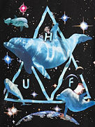 Space Dolphins Wash Crewneck Sweter