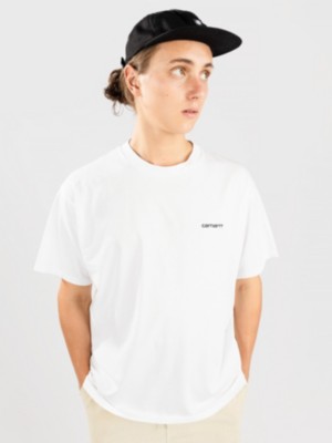 Image of Carhartt WIP Script Embroidery T-Shirt bianco