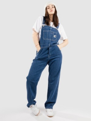 Image of Carhartt WIP Bib Overall Straight Dungaree Jeans blu