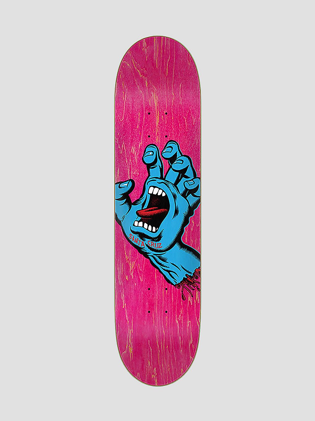 Image of Santa Cruz Screaming Hand 7.8" Skateboard Deck rosa