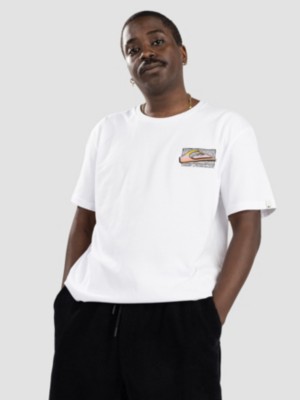 Image of Quiksilver Retro Fade T-Shirt bianco