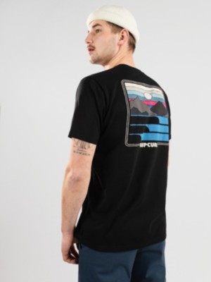Rip Curl Surf Revivial Sunset T-Shirt noir