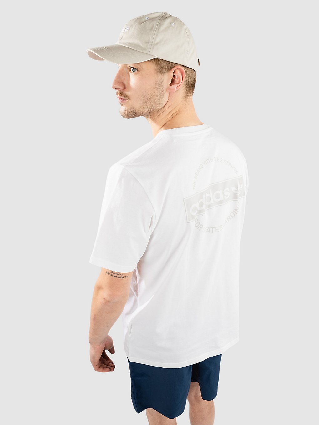 Image of adidas Skateboarding 4.0 Circle T-Shirt bianco