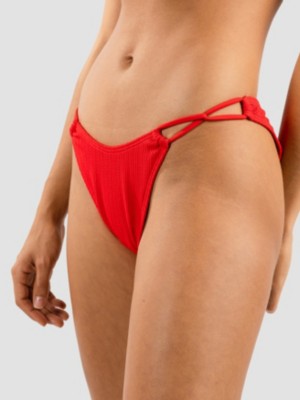 Image of Damsel Braided Rip Bikini Bottom rosso