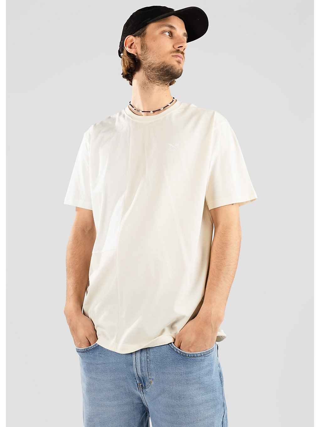 Image of Iriedaily Asym Cut T-Shirt bianco