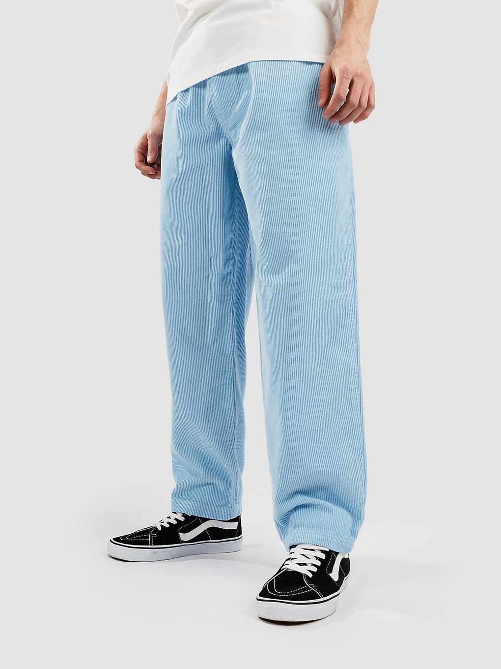 Homeboy X-Tra BEACH Baggy Pantalon en velours bleu
