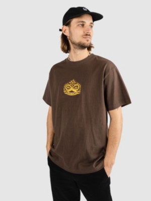 Image of Pass Port Sterling Embroidery T-Shirt marrone