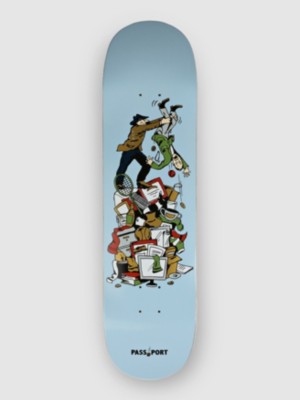 Pass Port Times Are Tough Shake 8.125" Skateboard deck blå