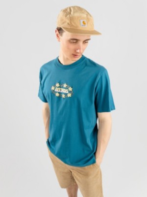 Image of Afends Bloom T-Shirt blu