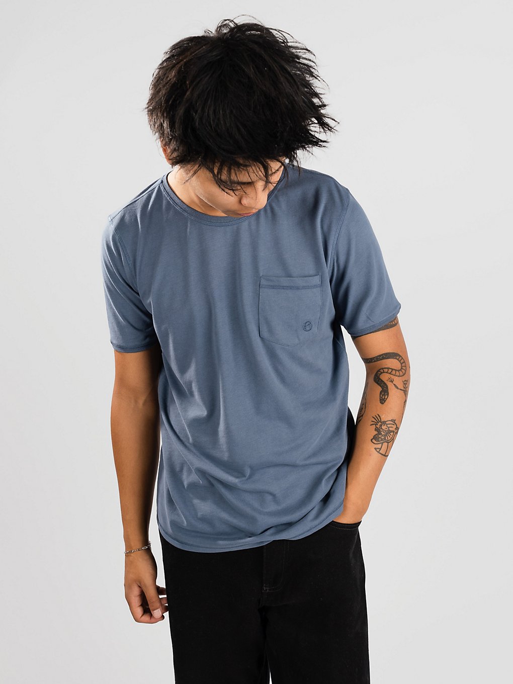 Image of Kazane Moss T-Shirt blu