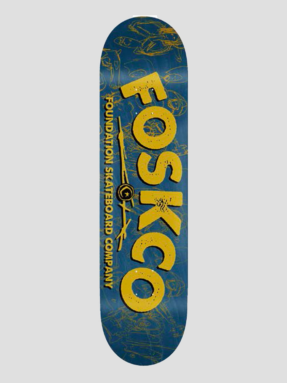 Foskco 8&amp;#034; Skateboard Deck