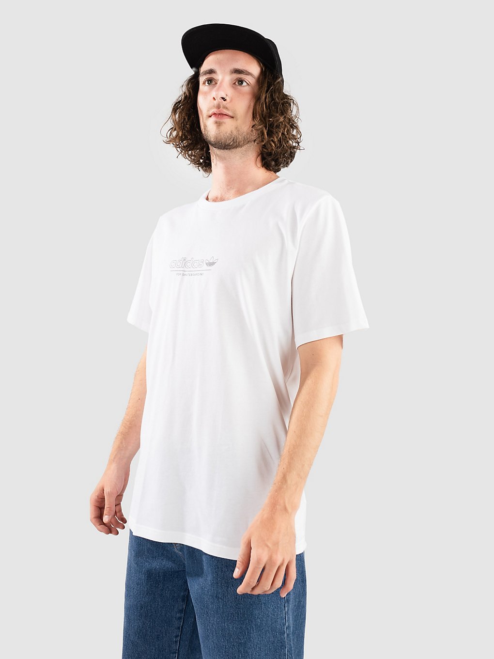 Image of adidas Skateboarding 4.0 Strike T-Shirt bianco