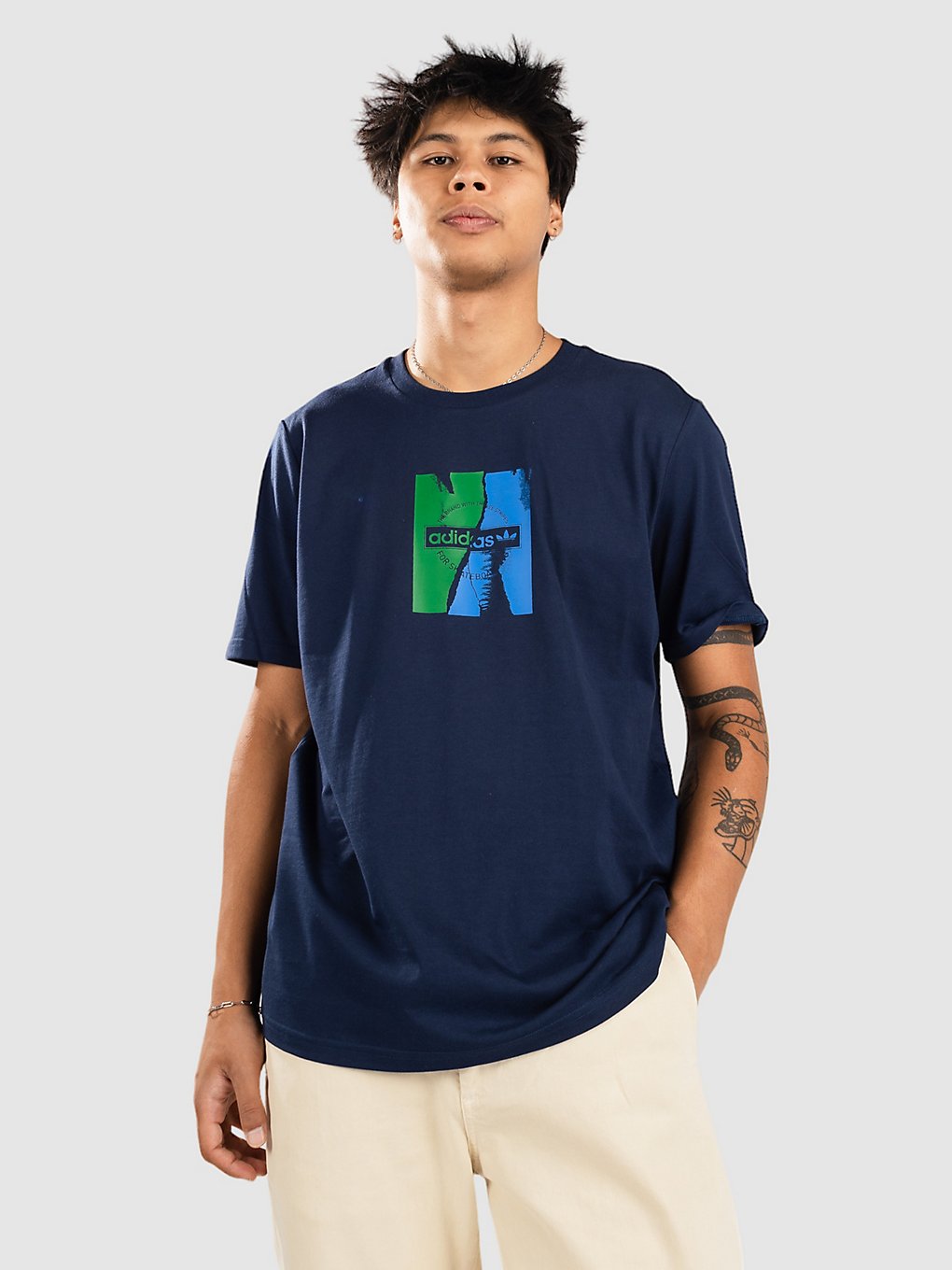 Image of adidas Skateboarding Wild T-Shirt blu