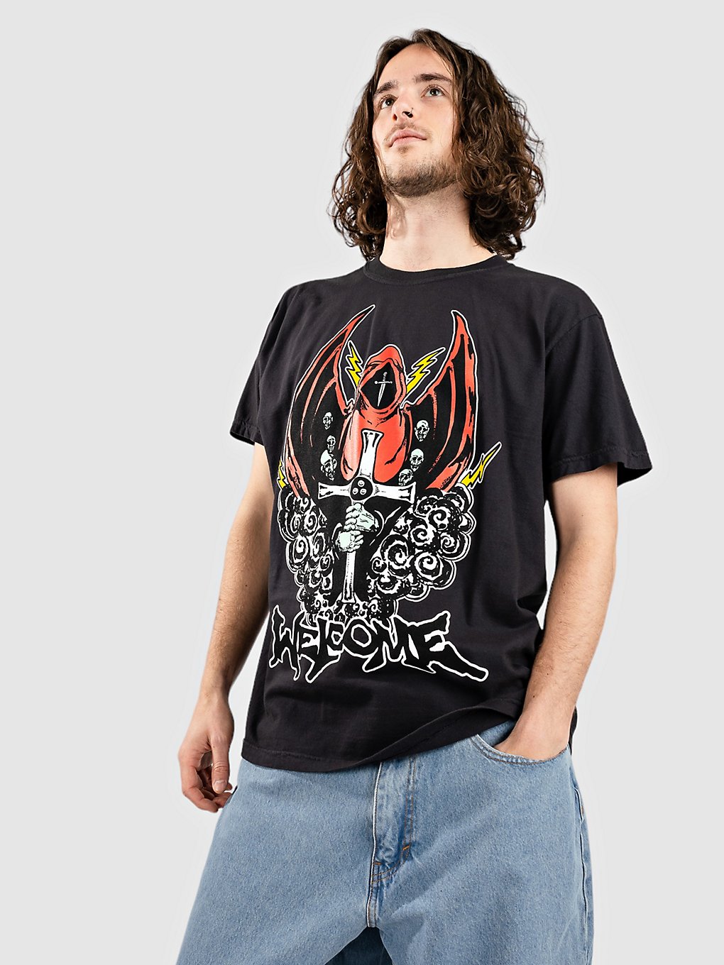 Image of Welcome Knight T-Shirt nero