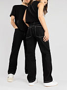 Baggy Contrast Stich Jeansy