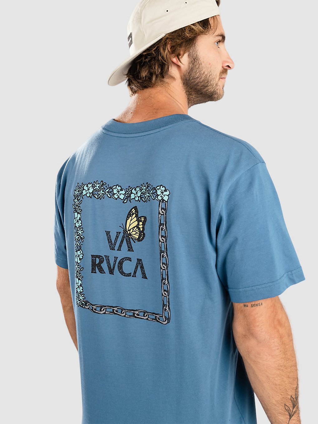 Image of RVCA Food Chain T-Shirt blu