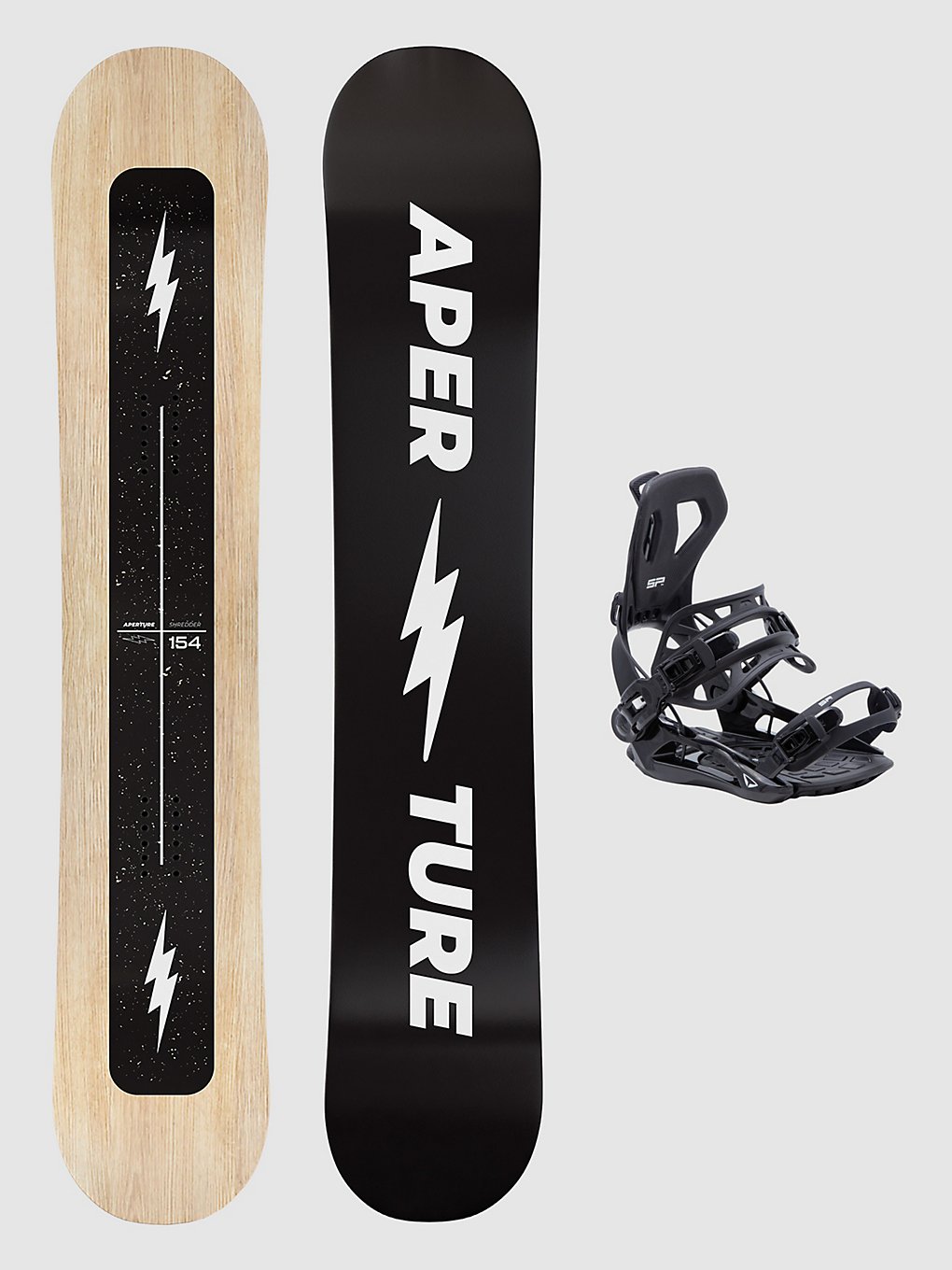 Aperture Shredder + 2024 SP FT360 L Set de Snowboard à motifs
