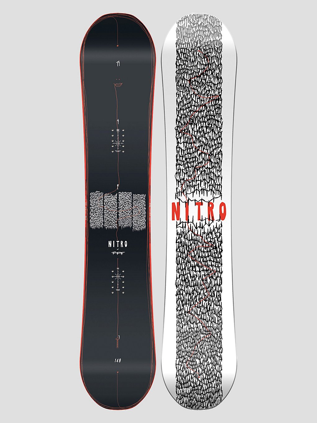 Nitro T1 X Fff 2024 Snowboard à motifs
