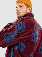 Flamin Zip Sherpa Fleece H&aelig;ttetr&oslash;je med lynl&aring;s
