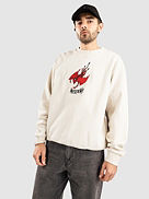 Diver Pigment Dyed Embroidered Crew Felpa