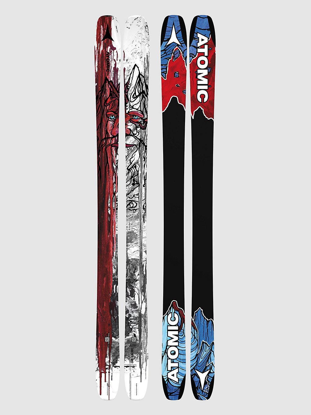 Atomic Bent 90 2024 Skis rouge