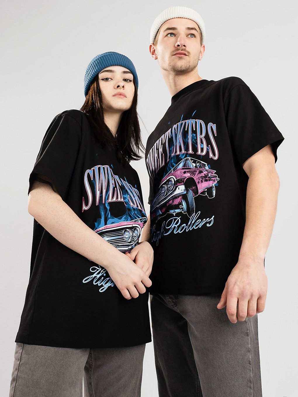 Image of SWEET SKTBS Sweet Loose High Rollers T-Shirt nero